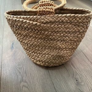 L Space Bella woven bucket tote